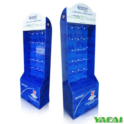  雅彩公司提示根據不同的商品選擇不同的展架